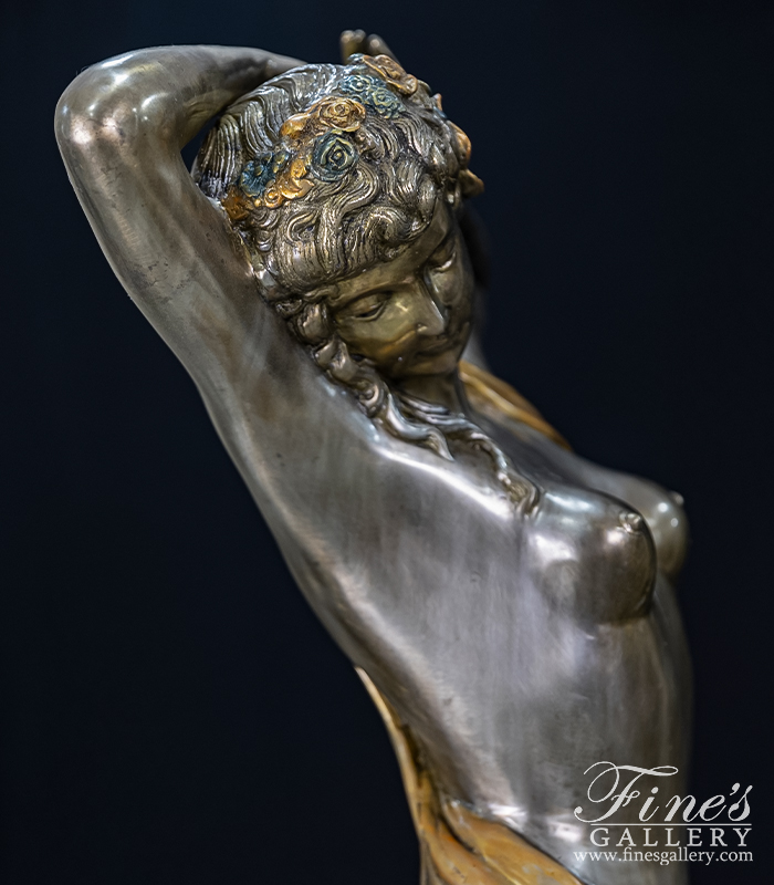 Bronze Fountains  - Lady On Shell Bronze Fountain - BF-857